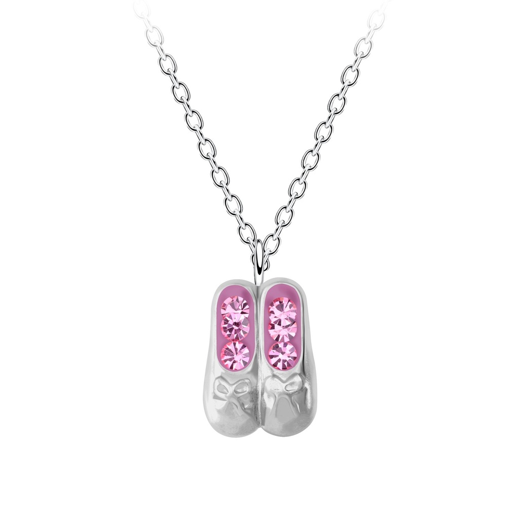 [10028591] Silver Ballerina Necklace