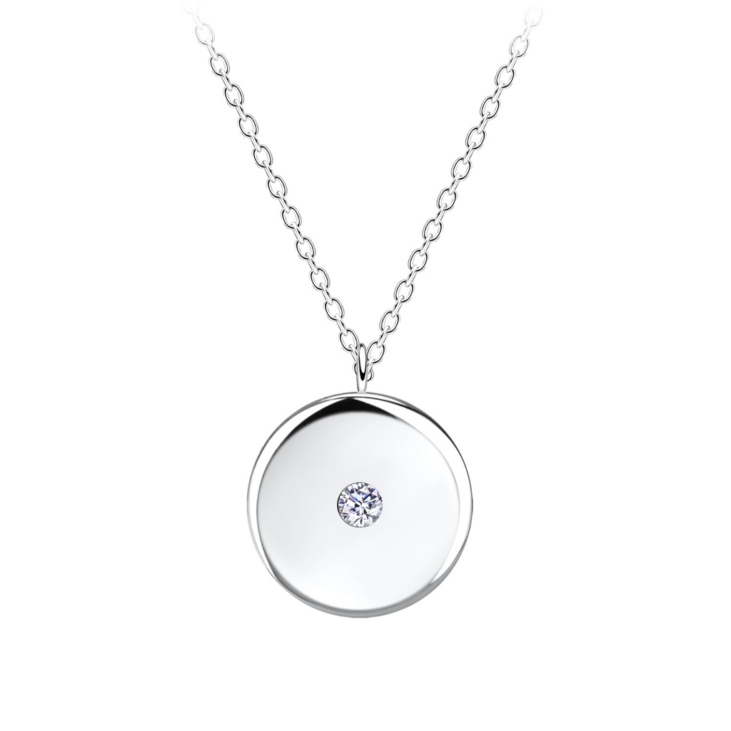 Silver Round Necklace