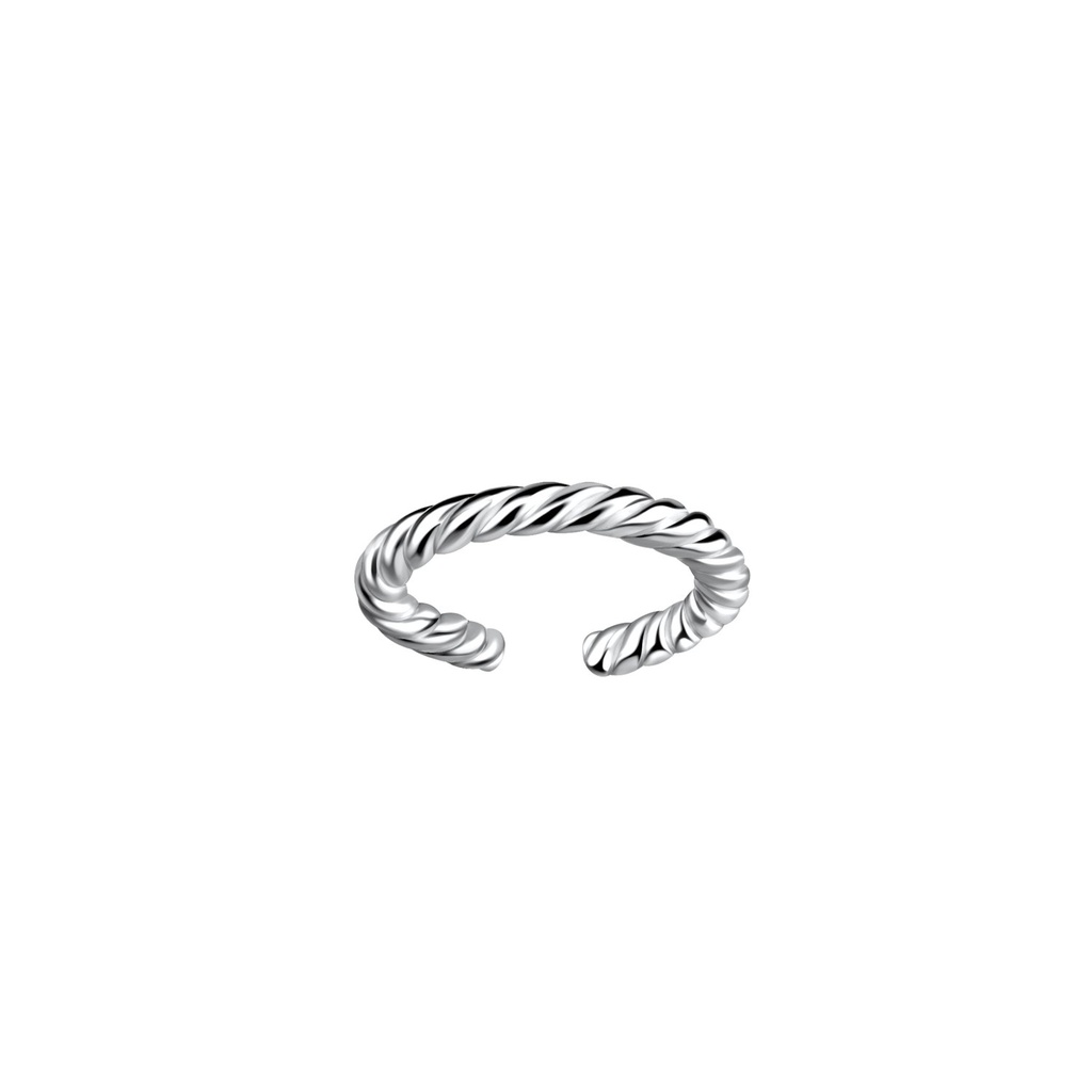 Ear cuff torsadé en argent