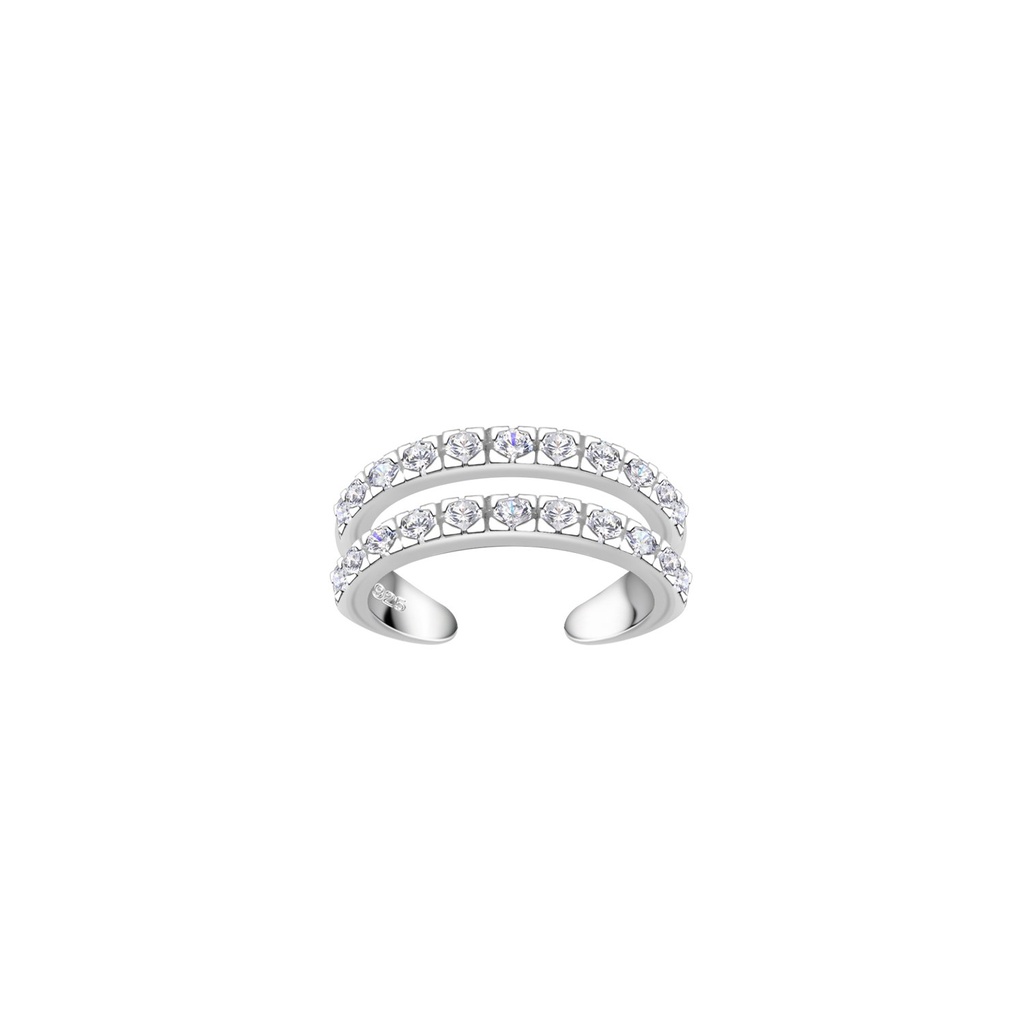 Ear cuff double ligne en argent