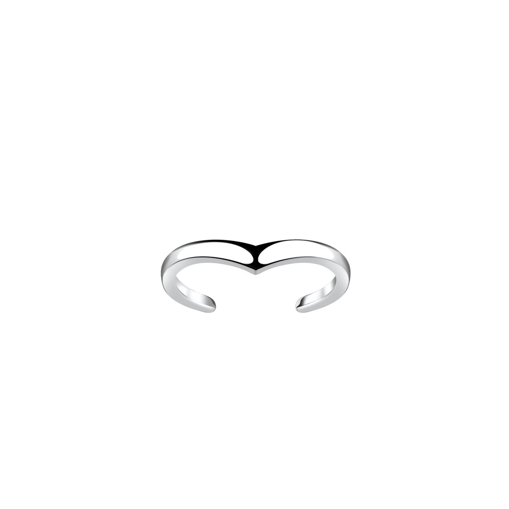 [10031341] Silver Chevron Ear Cuff