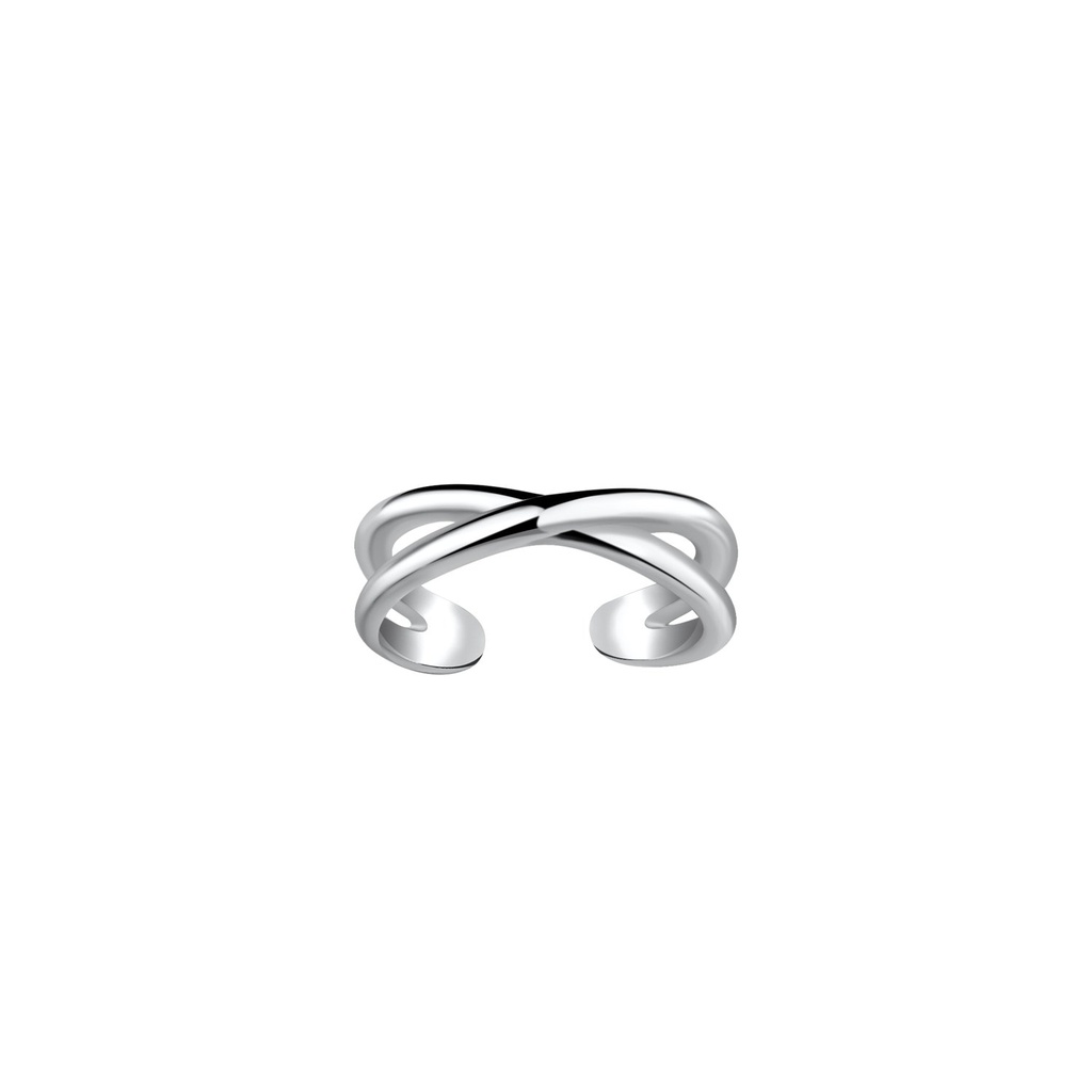 [10031346] Silver Cross Ear Cuff