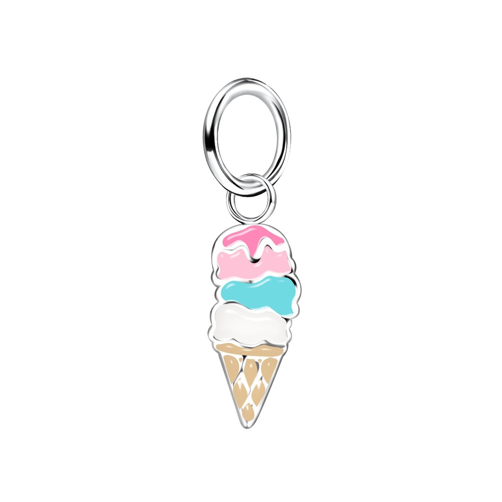 Silver Ice Cream Pendant