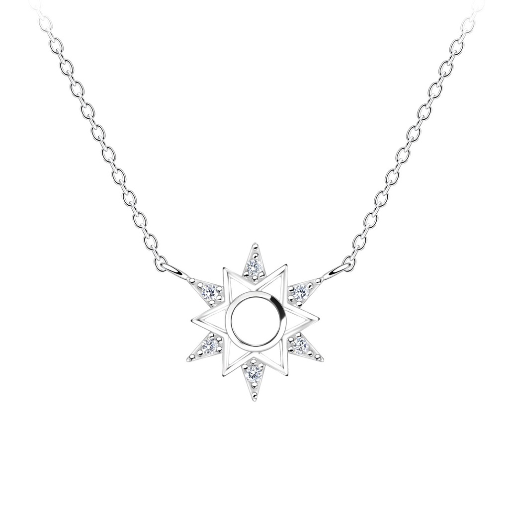 [10021836] Collier soleil en argent