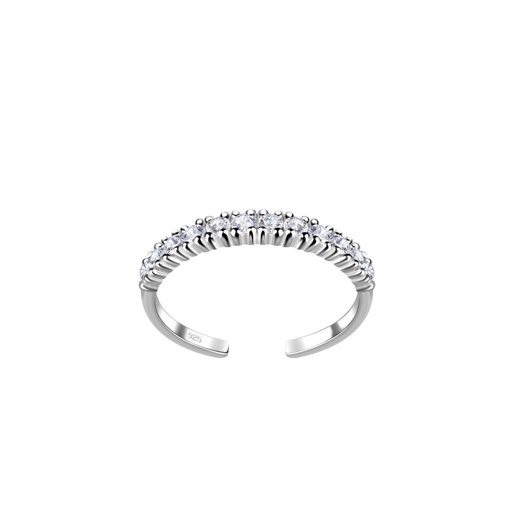 Bague d'orteil éternité en argent