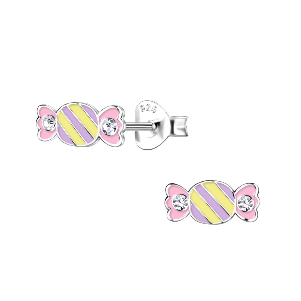 Silver Candy Stud Earrings