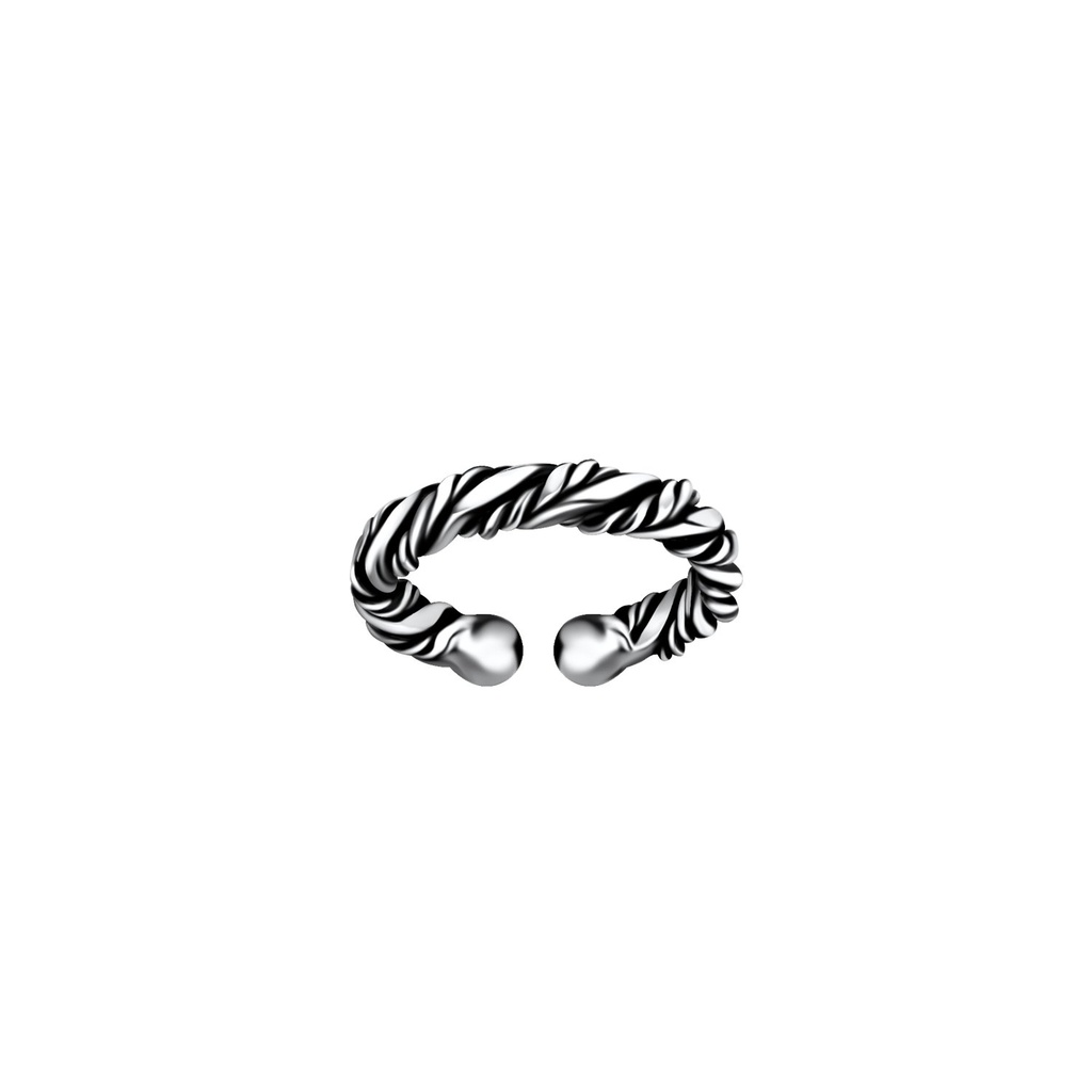 Ear cuff torsadé en argent