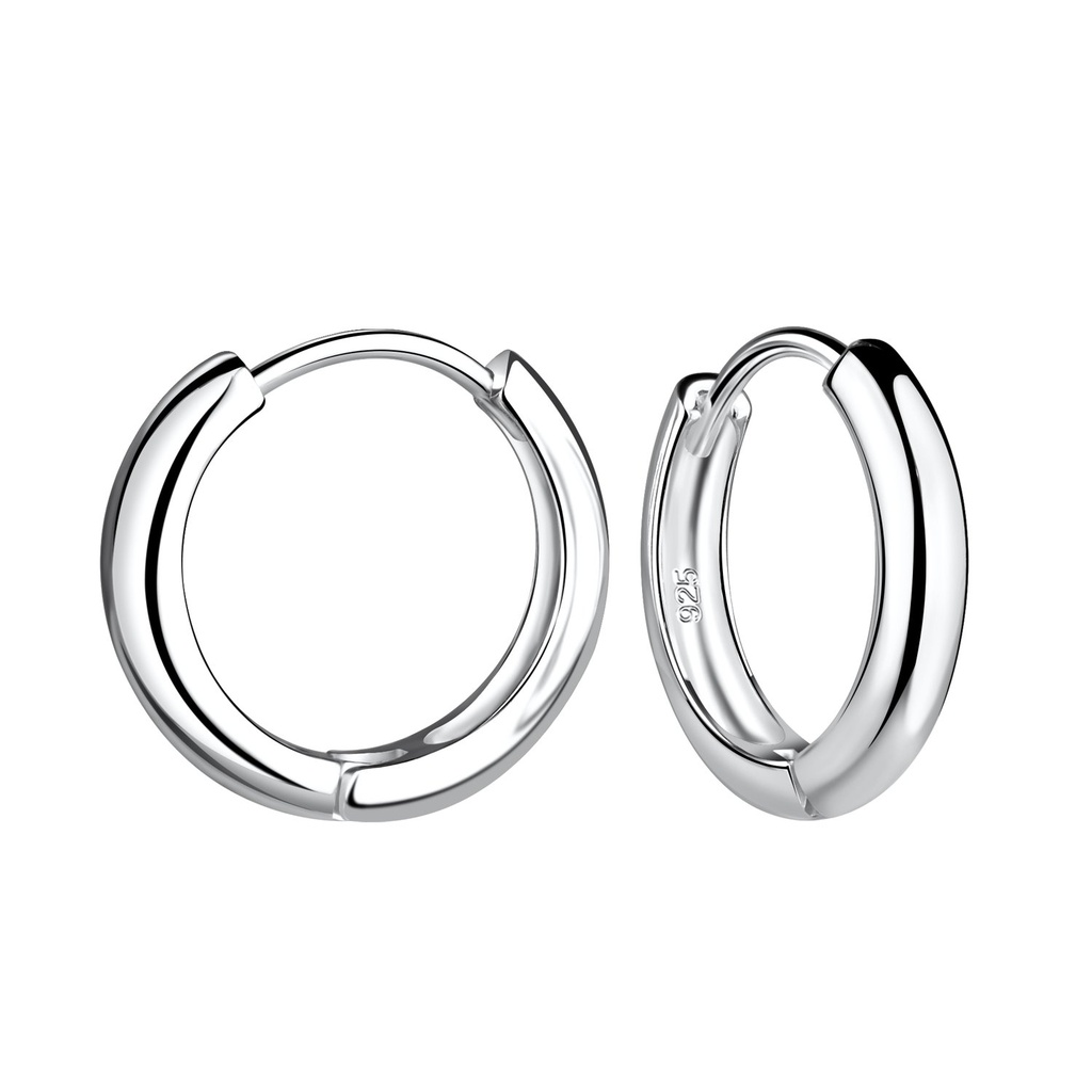 Créoles huggie en argent 16 mm
