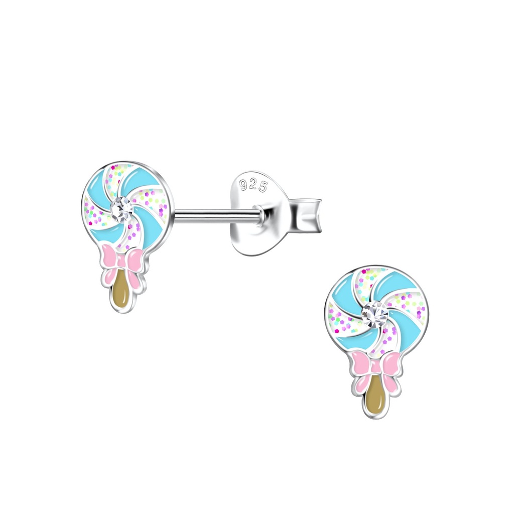 Silver Candy Stud Earrings