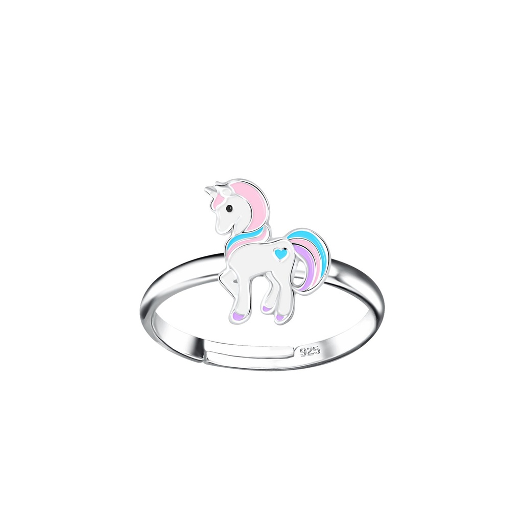 [10012170] Silver Unicorn Adjustable Ring