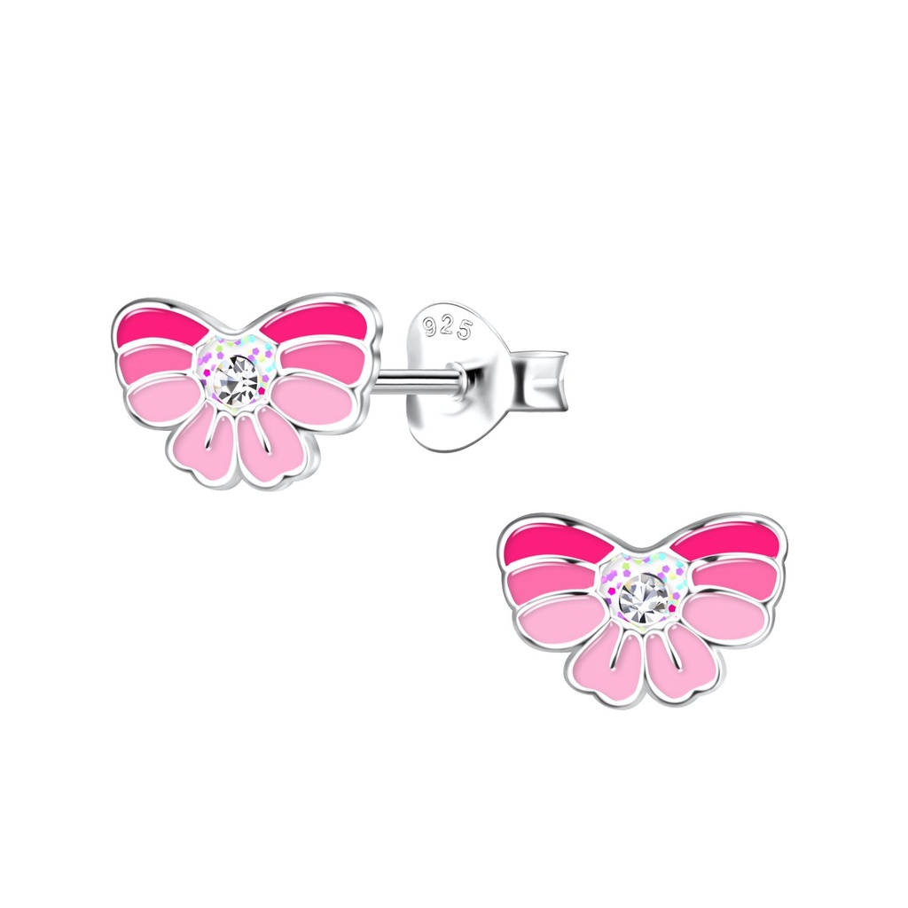 Puces d'oreilles nœud en argent