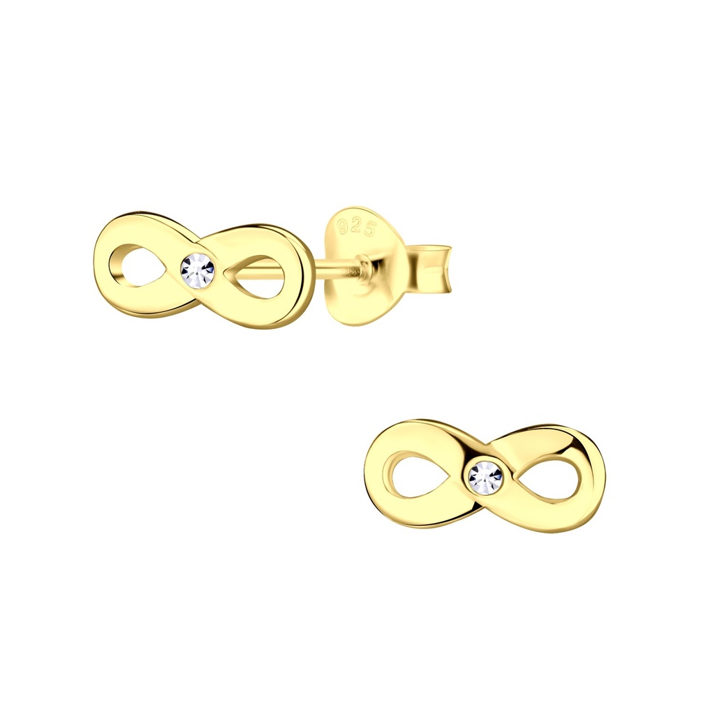Puces d'oreilles infini en argent