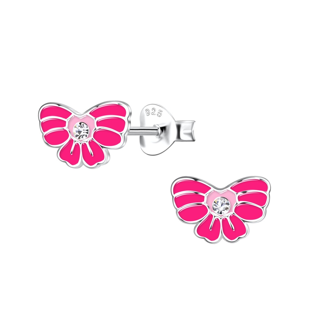 Puces d'oreilles nœud en argent