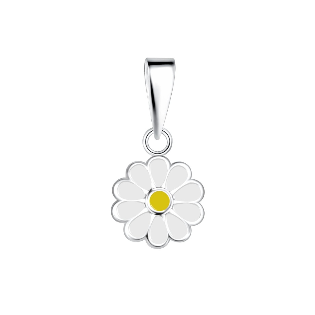 Silver Daisy Flower Pendant