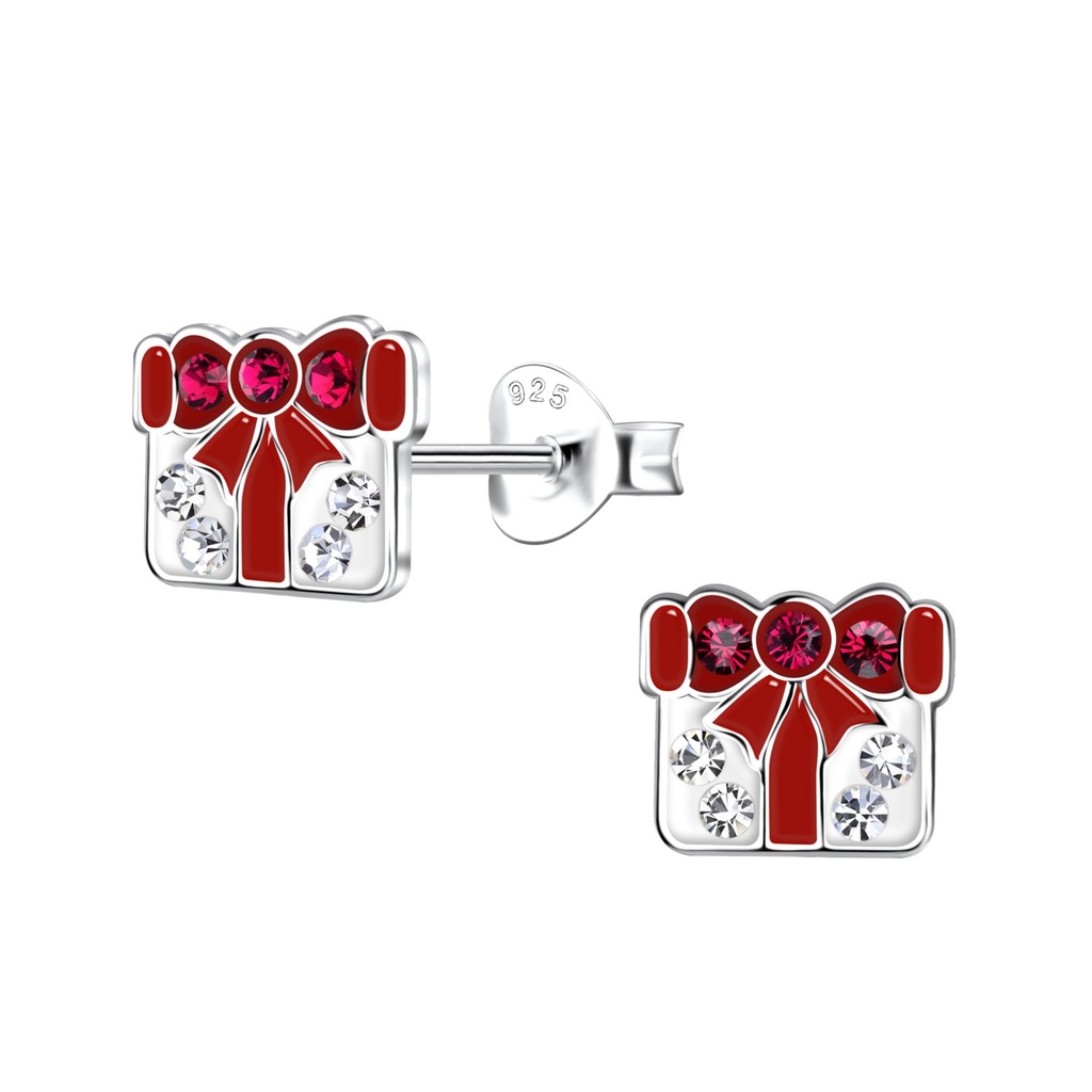 [10031156] Silver Gift Stud Earrings