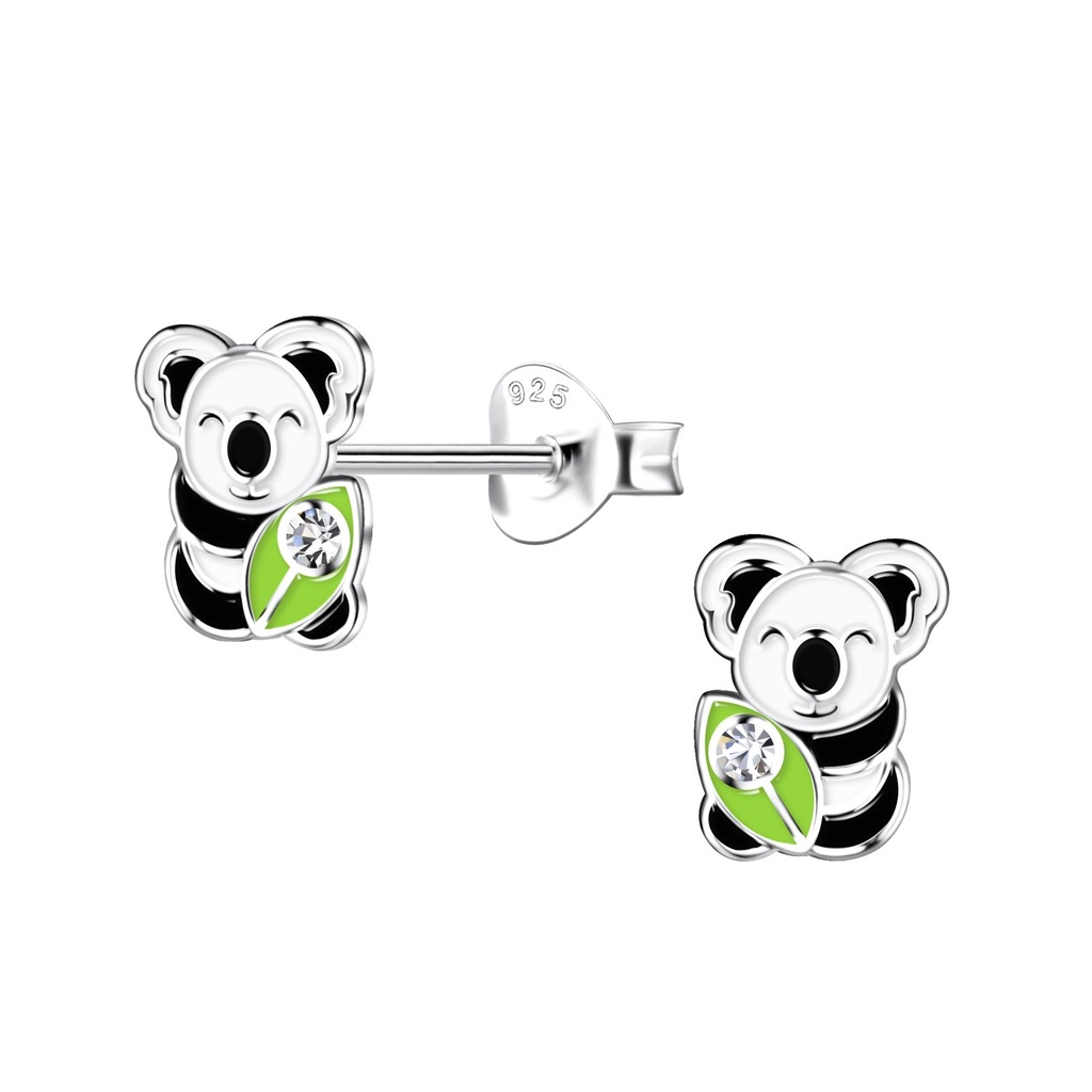Puces d'oreilles koala en argent
