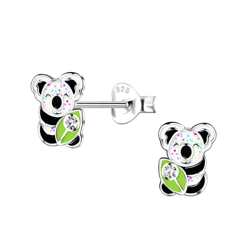 Silver Koala Stud Earrings