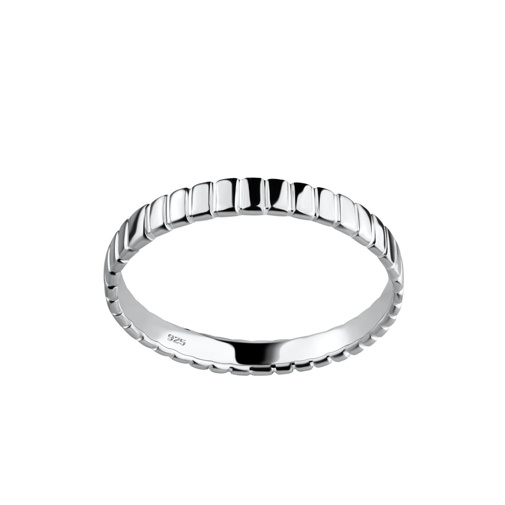 Bague à motifs en argent