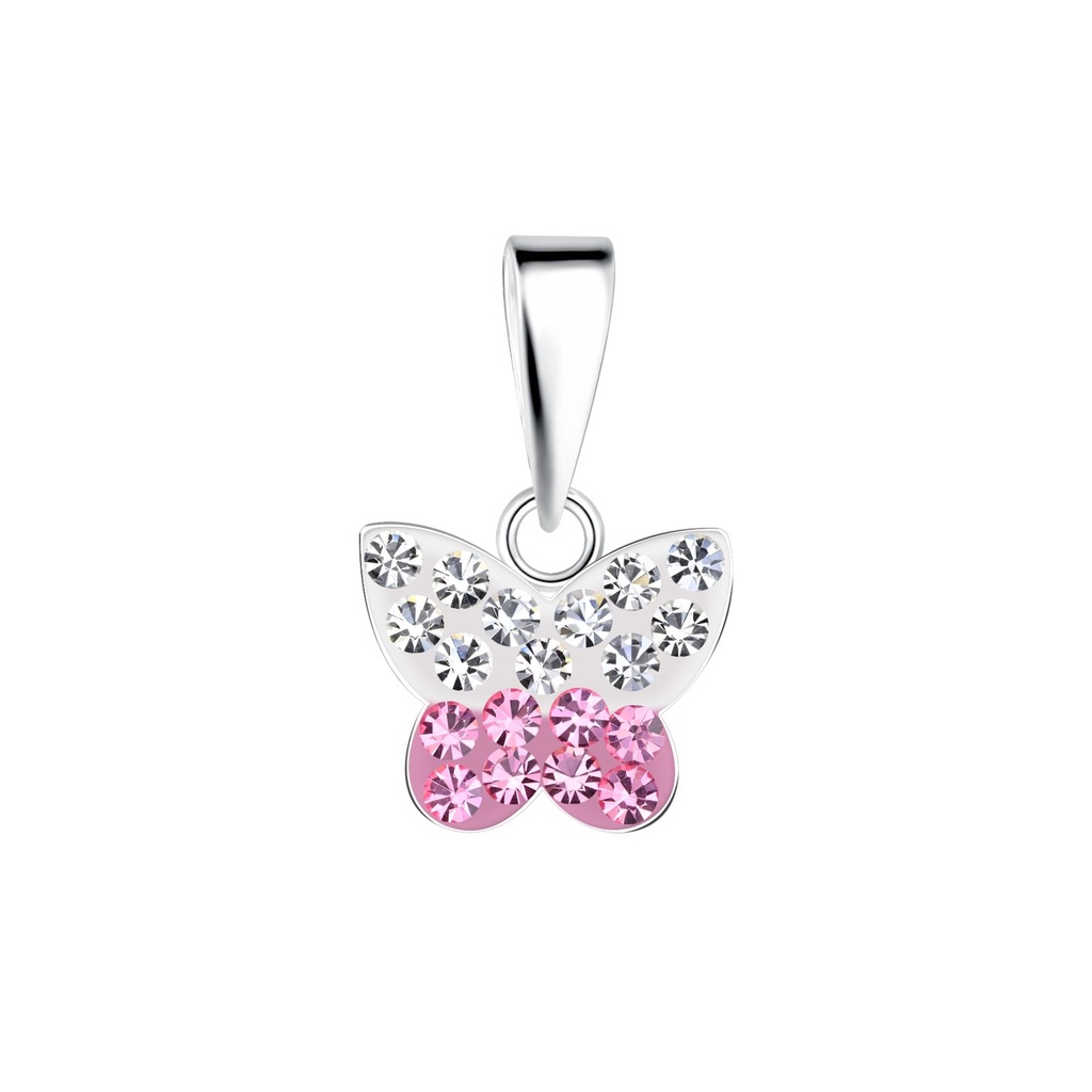 [10030357] Pendentif papillon en argent
