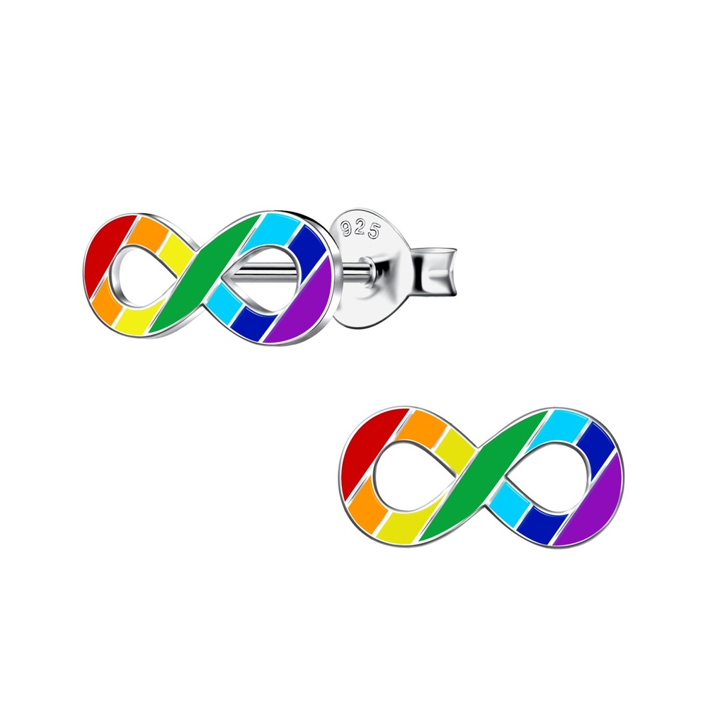Puces d'oreilles infini en argent