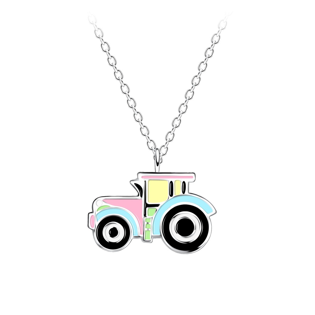Collier tracteur en argent