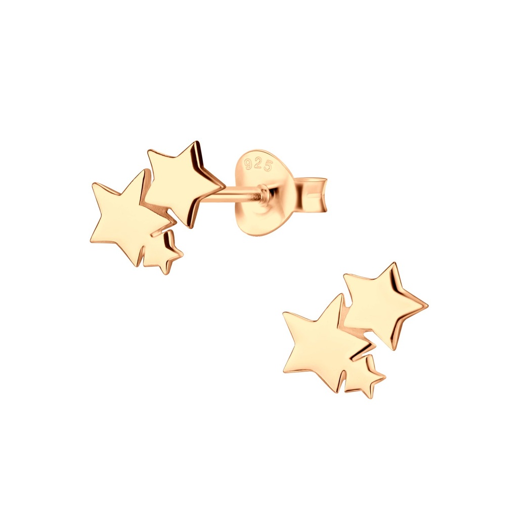 Silver Star Stud Earrings