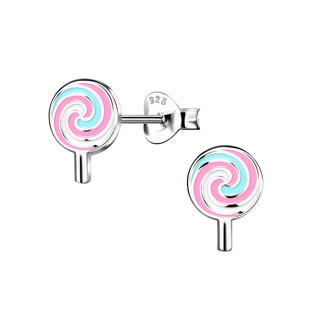 Puces d'oreilles sucette en argent