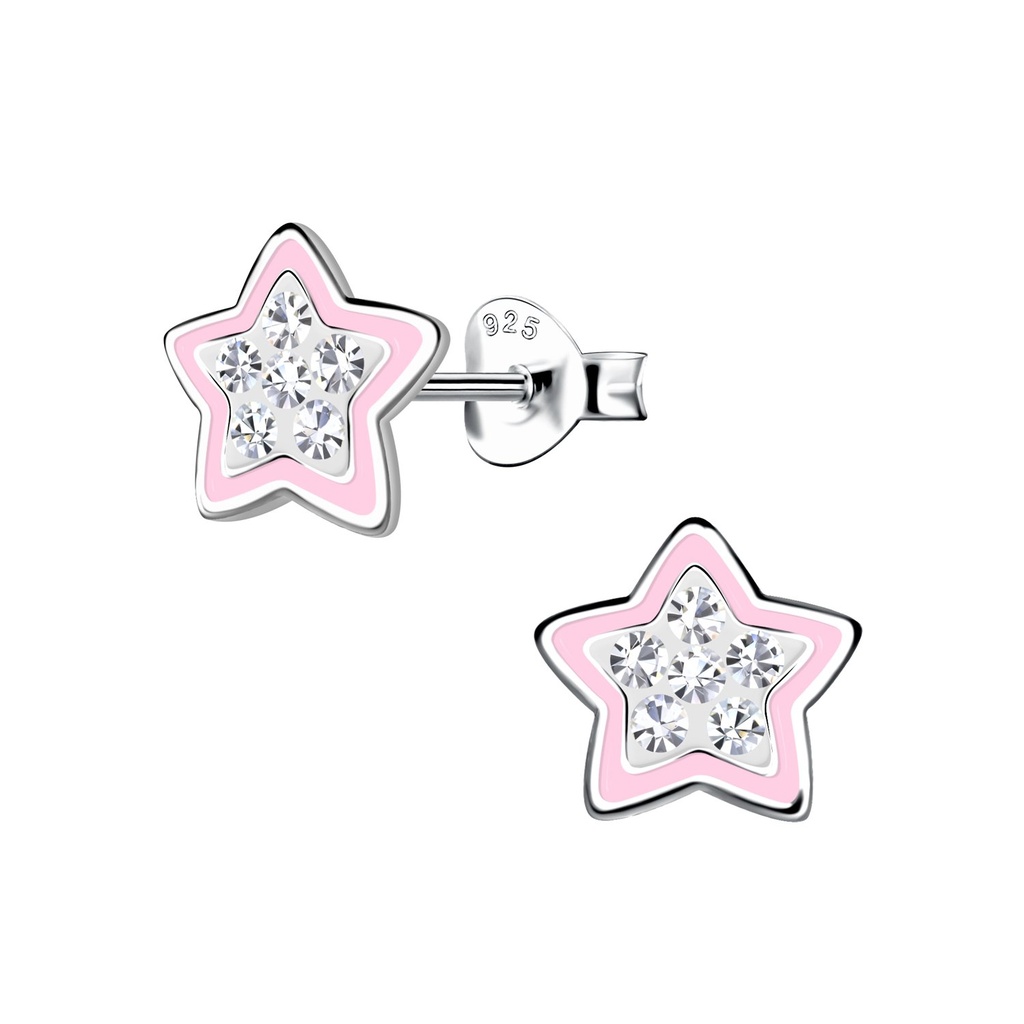 Puces d'oreilles étoile en argent