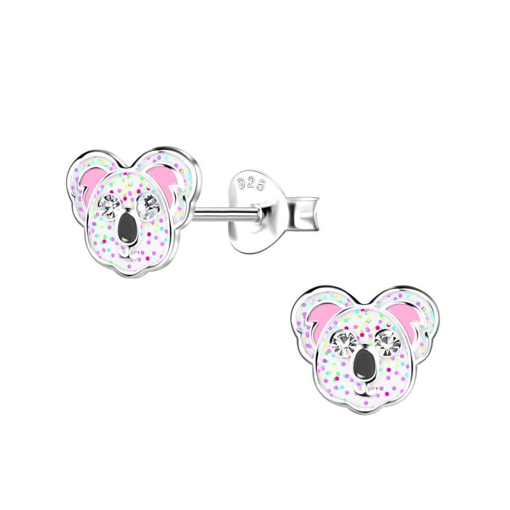 Puces d'oreilles koala en argent