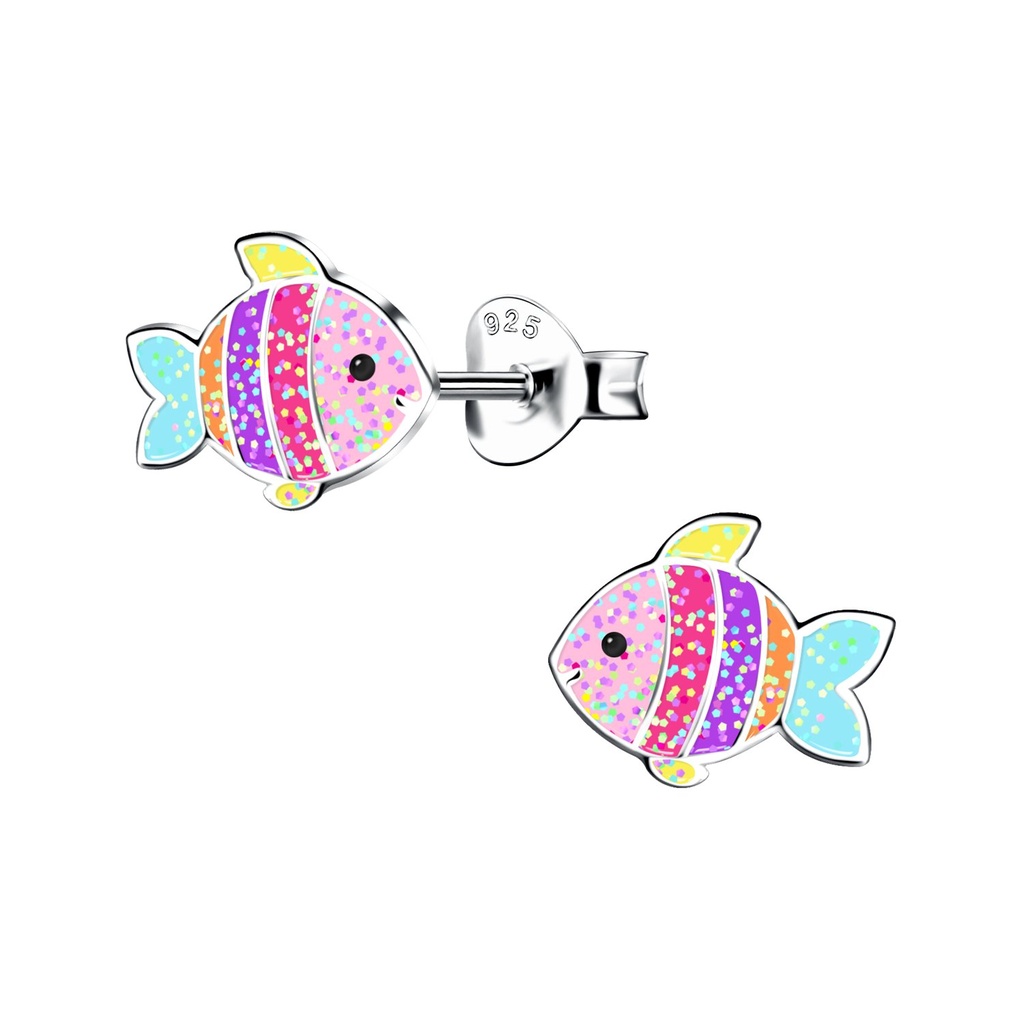 Puces d'oreilles poisson en argent