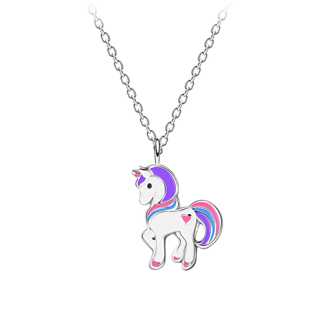 Collier licorne en argent
