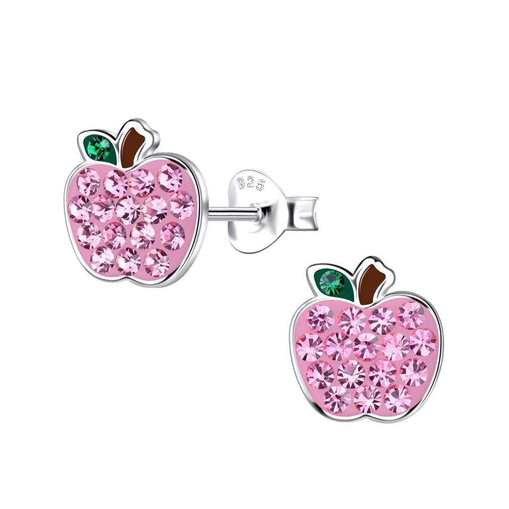 [10030697] Puces d'oreilles pomme en argent