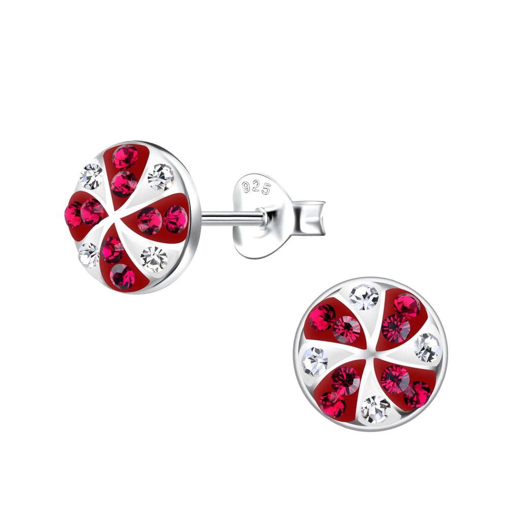 Silver Candy Stud Earrings