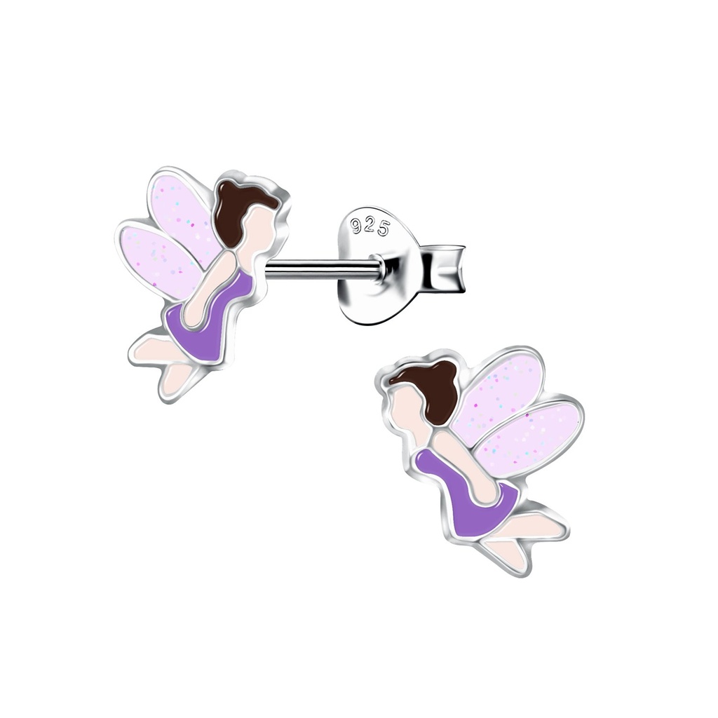 Silver Fairy Stud Earrings