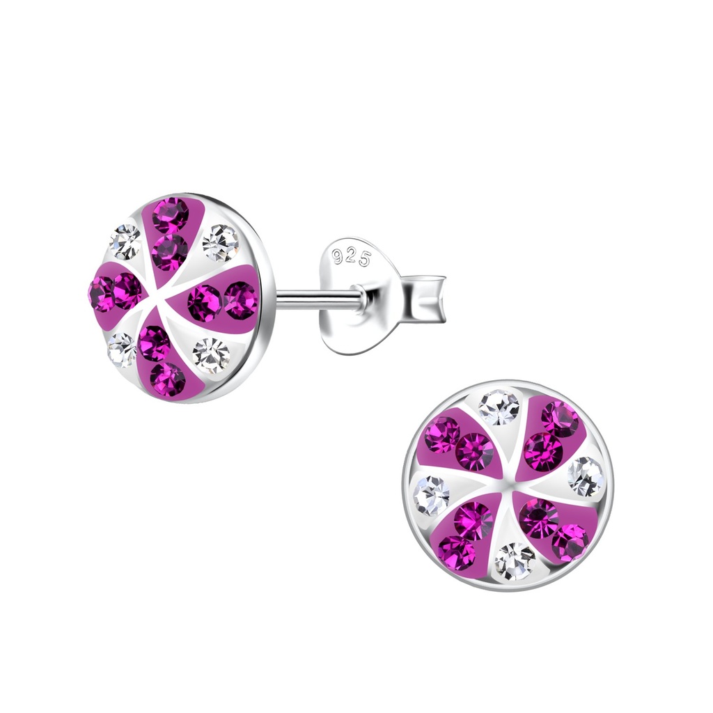 [10030658] Puces d'oreilles bonbon en argent