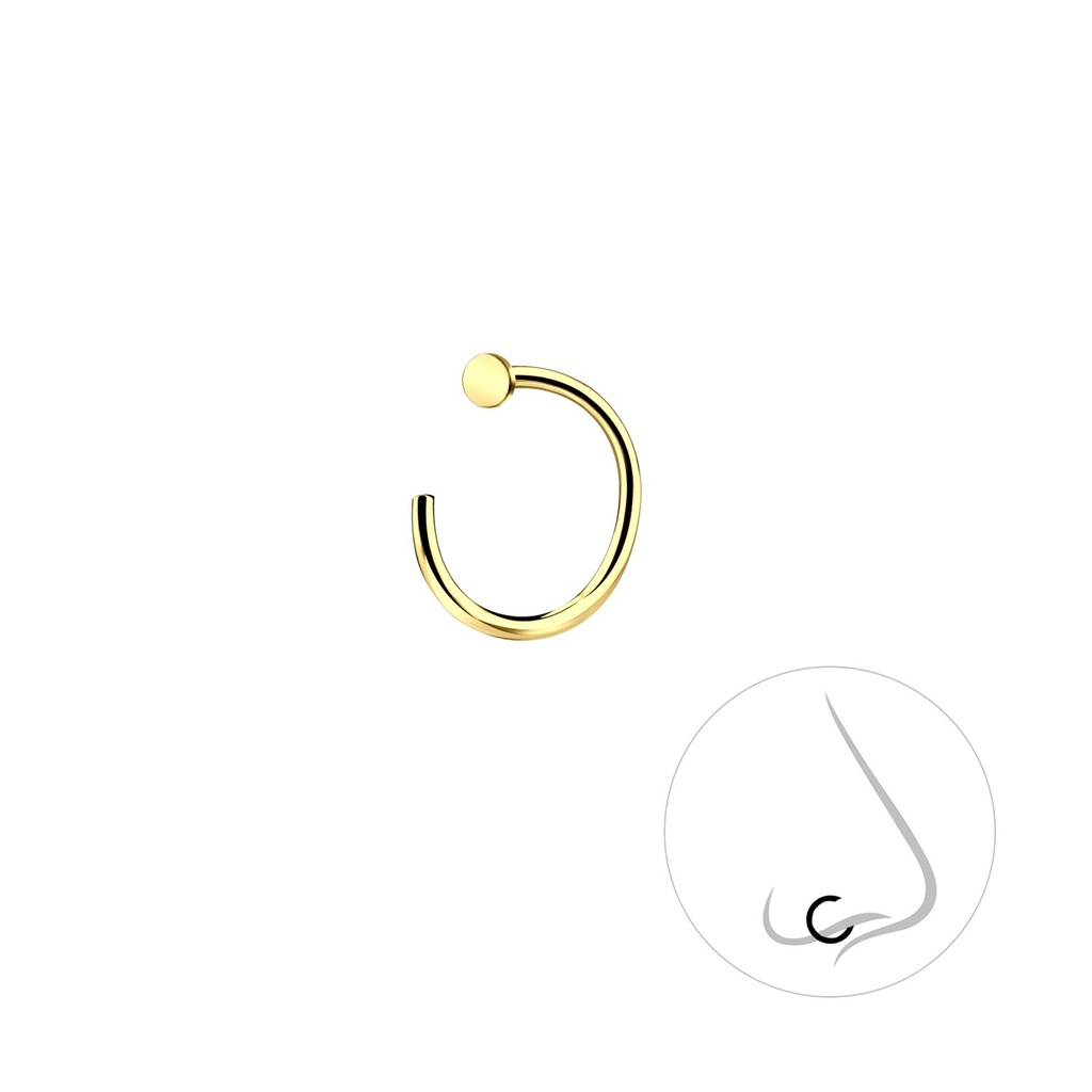 [10030848] 10mm Silver Nose Ring