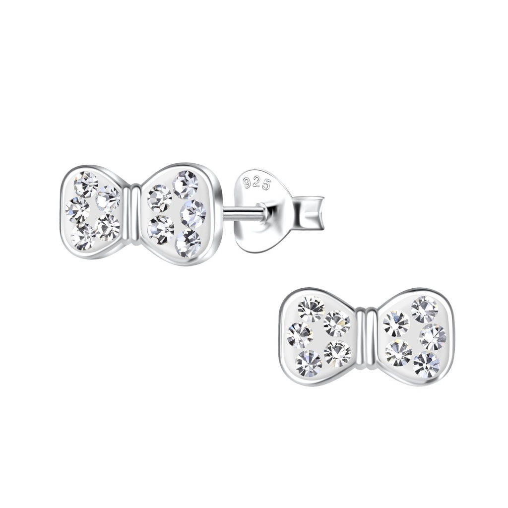 Puces d'oreilles nœud en argent