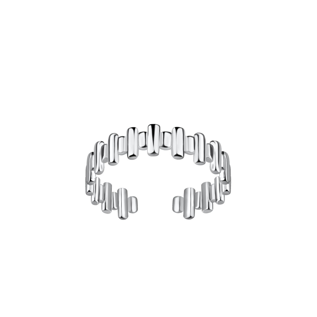 Bague d'orteil à motifs en argent