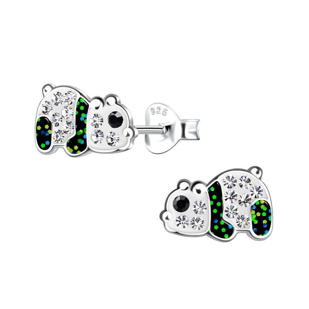 [10030379] Puces d'oreilles panda en argent