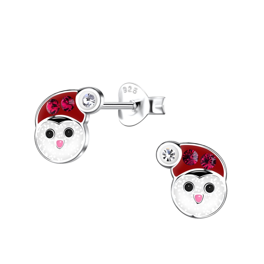 Silver Penguin Stud Earrings