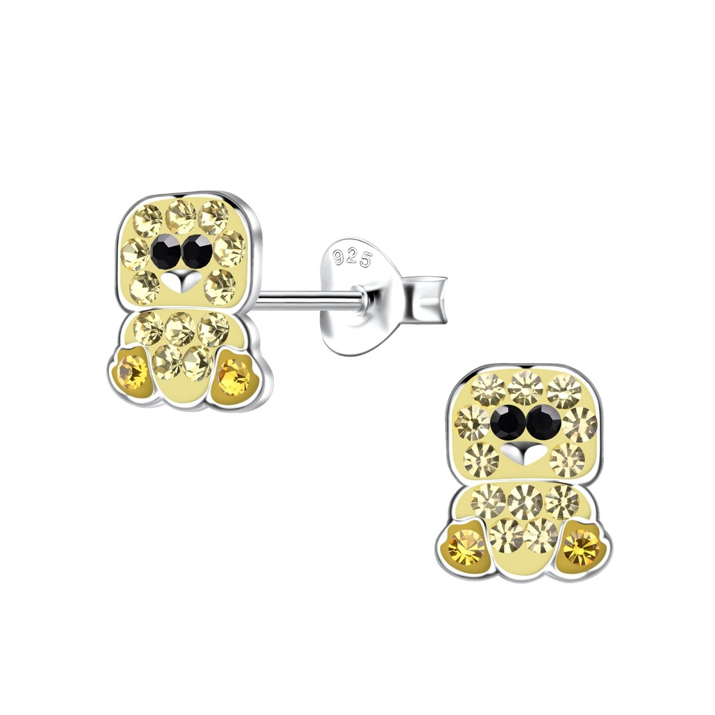 Puces d'oreilles canard en argent