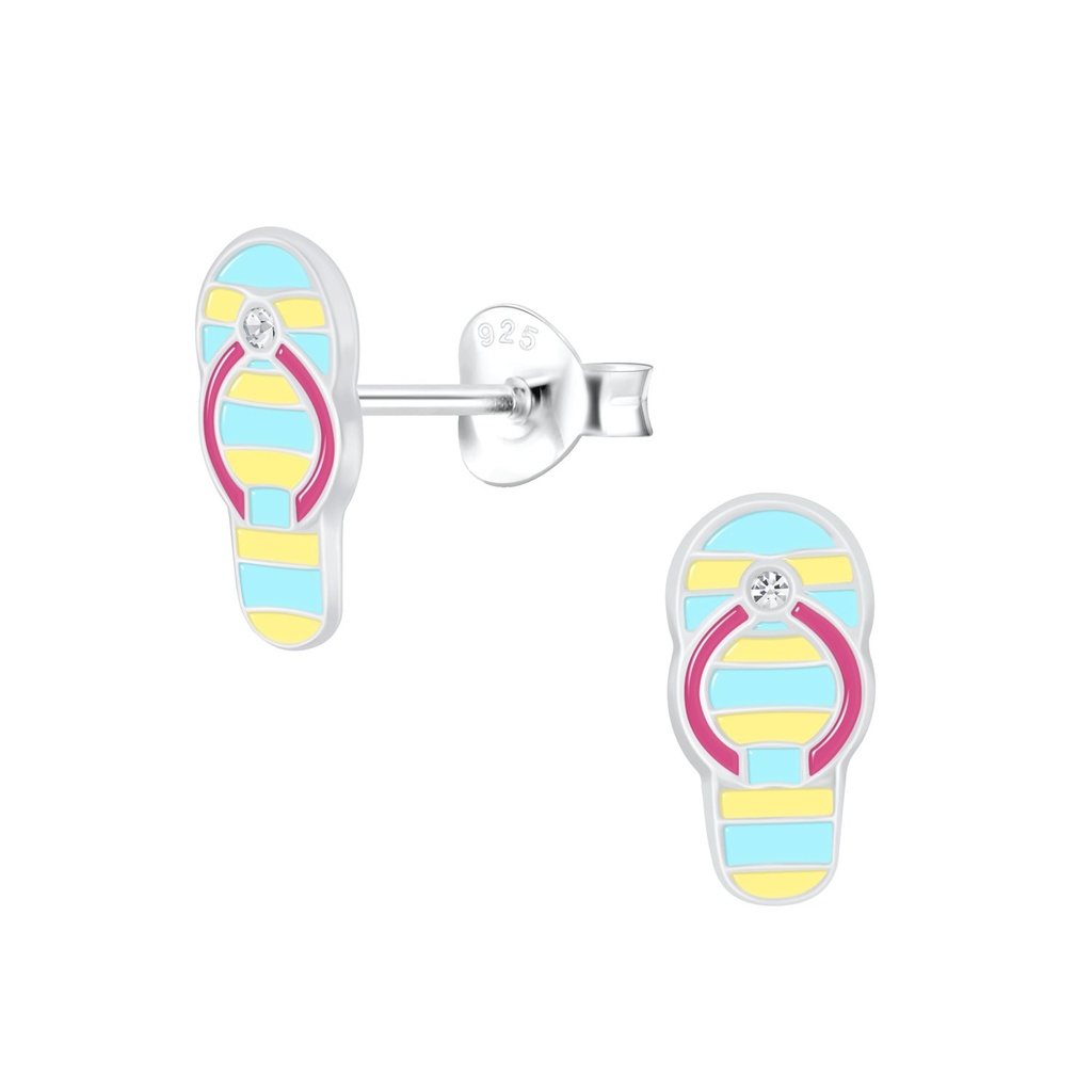 [10011511] Puces d'oreilles sandale en argent