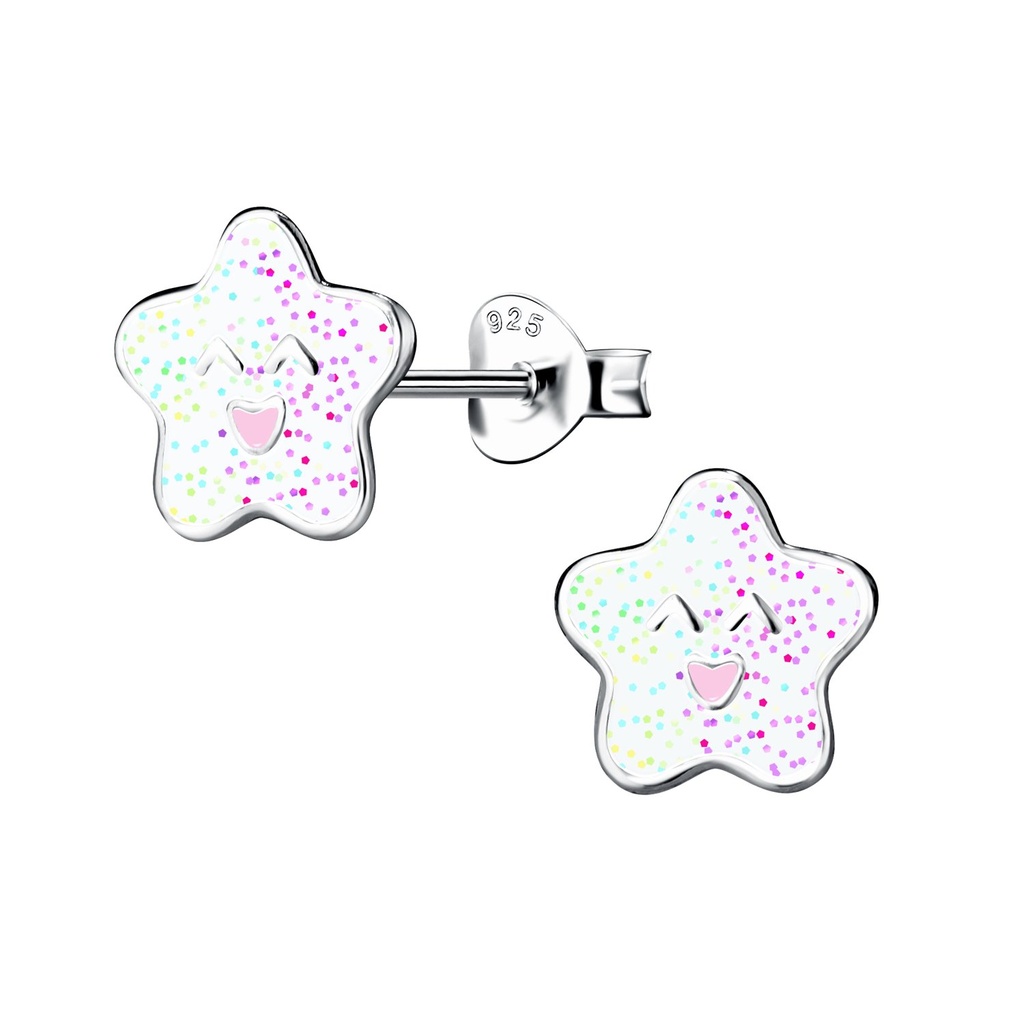 Puces d'oreilles étoile en argent
