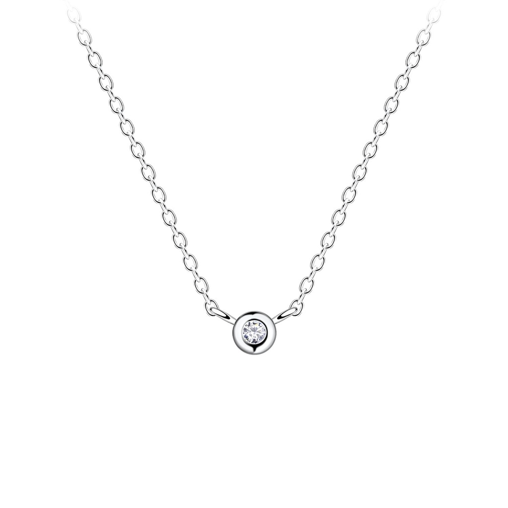 [10030386] Collier pierre unique en argent