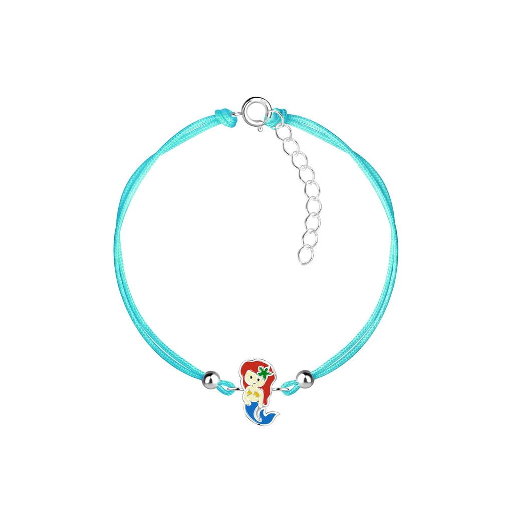 Silver Mermaid Cord Bracelet