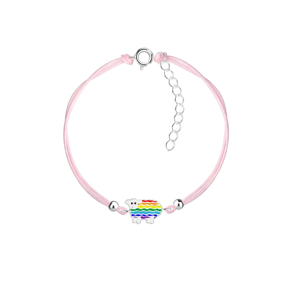 [10028668] Bracelet cordon mouton en argent