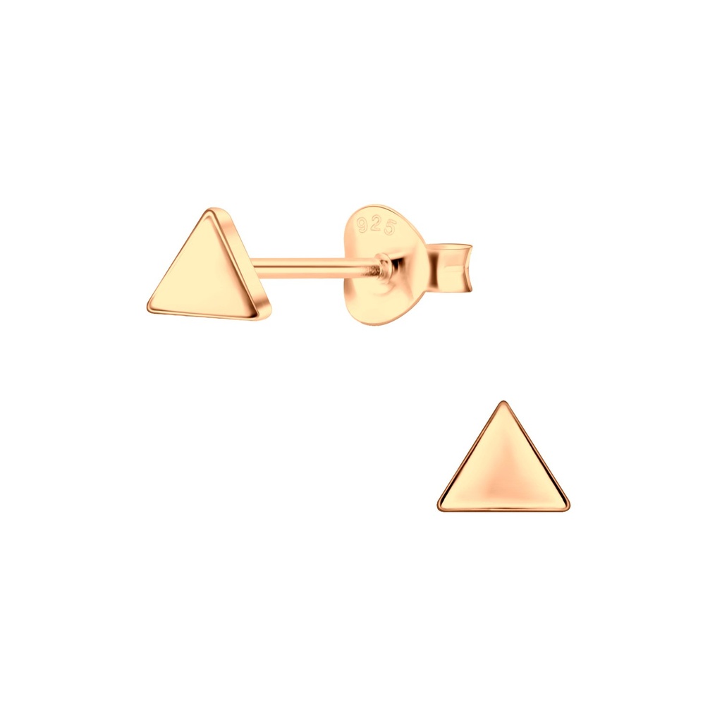 Puces d'oreilles triangle en argent