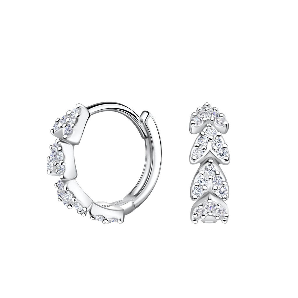 Créoles huggie flèche en argent 12 mm