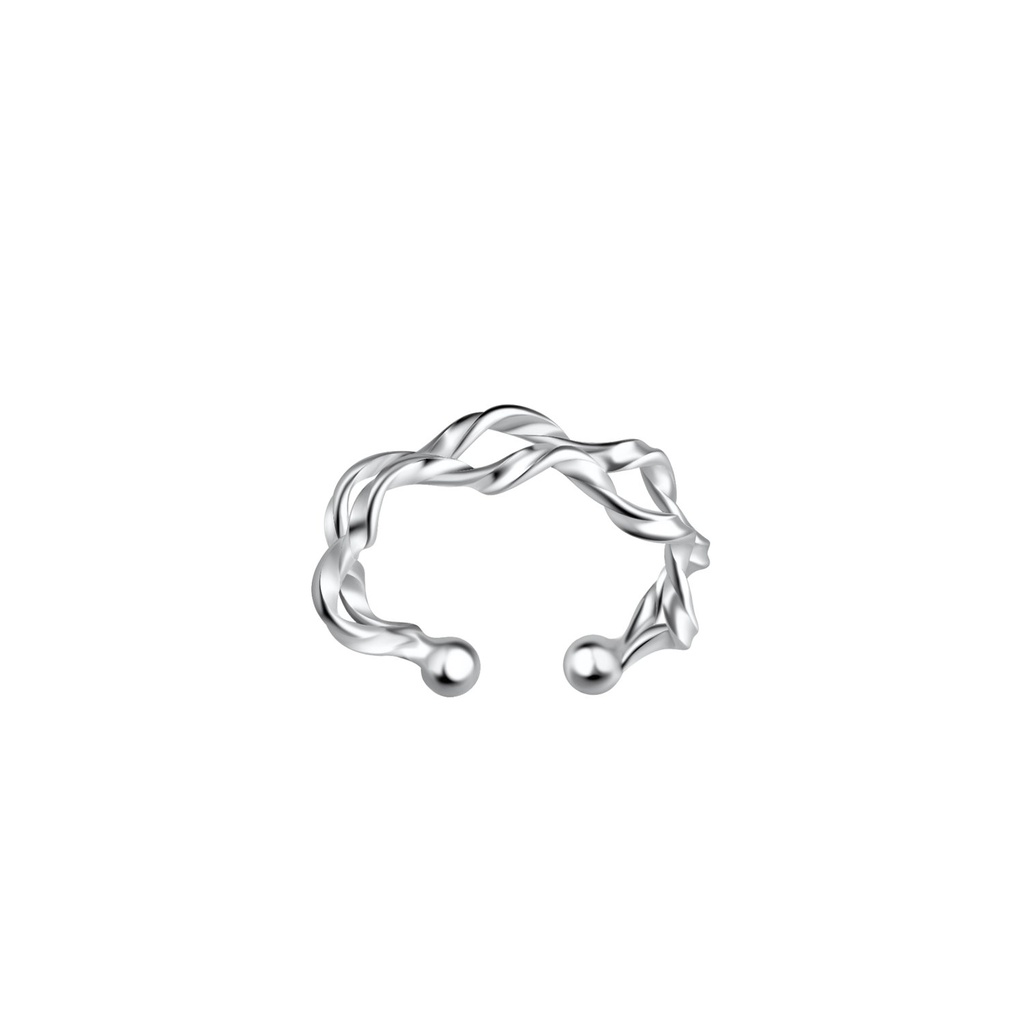 Ear cuff torsadé en argent