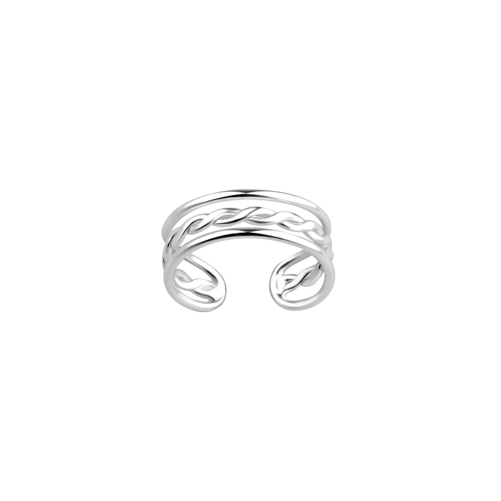 Ear cuff torsadé en argent
